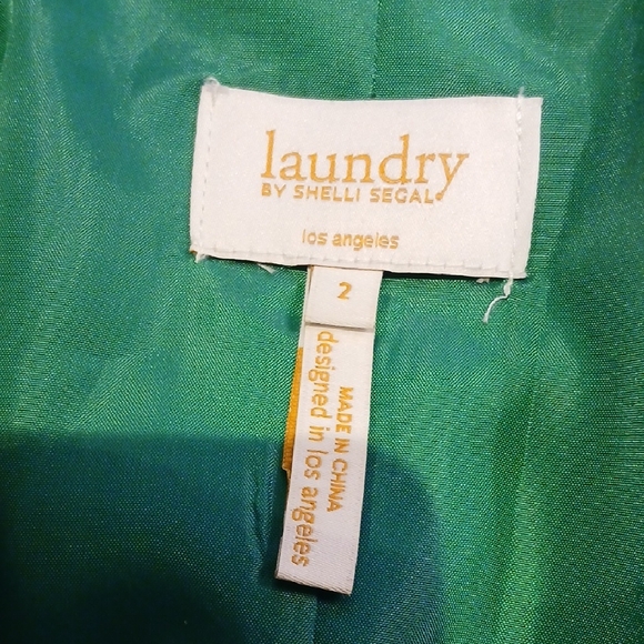Laundry By Shelli Segal Green Blazer Size 2 - Picture 6 of 8